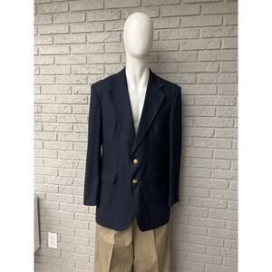 Haggar Clothing Co. Men Navy Sport Blazer Size 42L